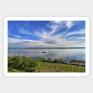 A Tourist Vessel in Spring Time on Lake Constance Sticker